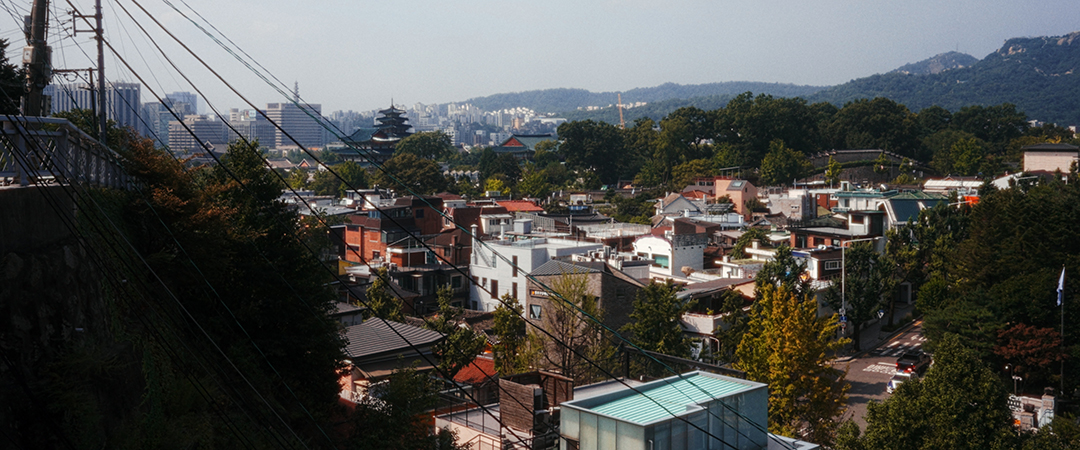 View from the edge of a hill