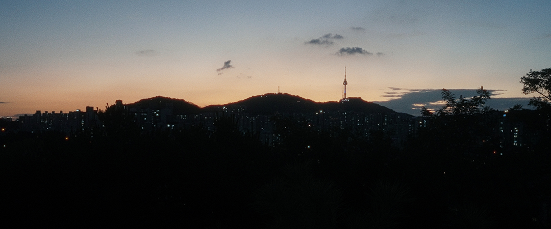 Sunset behind Namsan